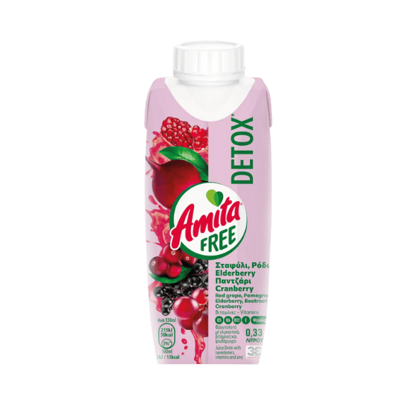 Amita Free Detox (330ml) von Amita bei Araxxon  - Hochwertiges griechisches Produkt.   Amita Free Detox (330ml) από Amita στο Araxxon  - Αυθεντικό ελληνικό προϊόν.